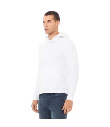 Sweatshirt Polaire À Capuche Unisexe Blanc Bella + Canvas