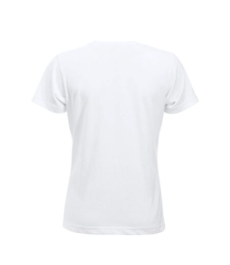 T-shirt new classic femme blanc Clique