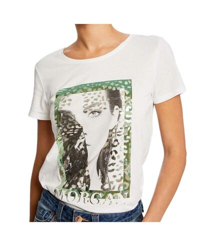 T-shirt Blanc Femme Morgan Dsava - S