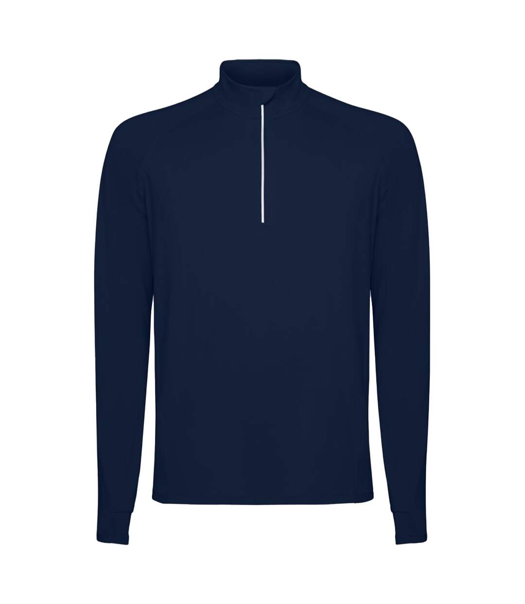 Mens estambul quarter zip long-sleeved sweatshirt navy blue Roly-1