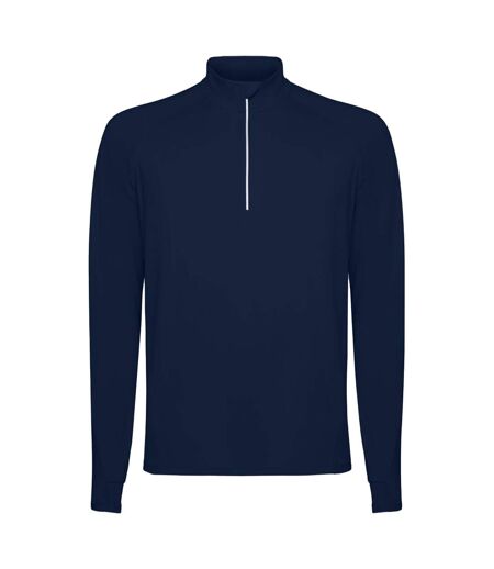 Mens estambul quarter zip long-sleeved sweatshirt navy blue Roly