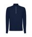 Mens estambul quarter zip long-sleeved sweatshirt navy blue Roly-1