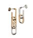 Boucle d'oreille femme AG5 SUPERBE bicolore-3