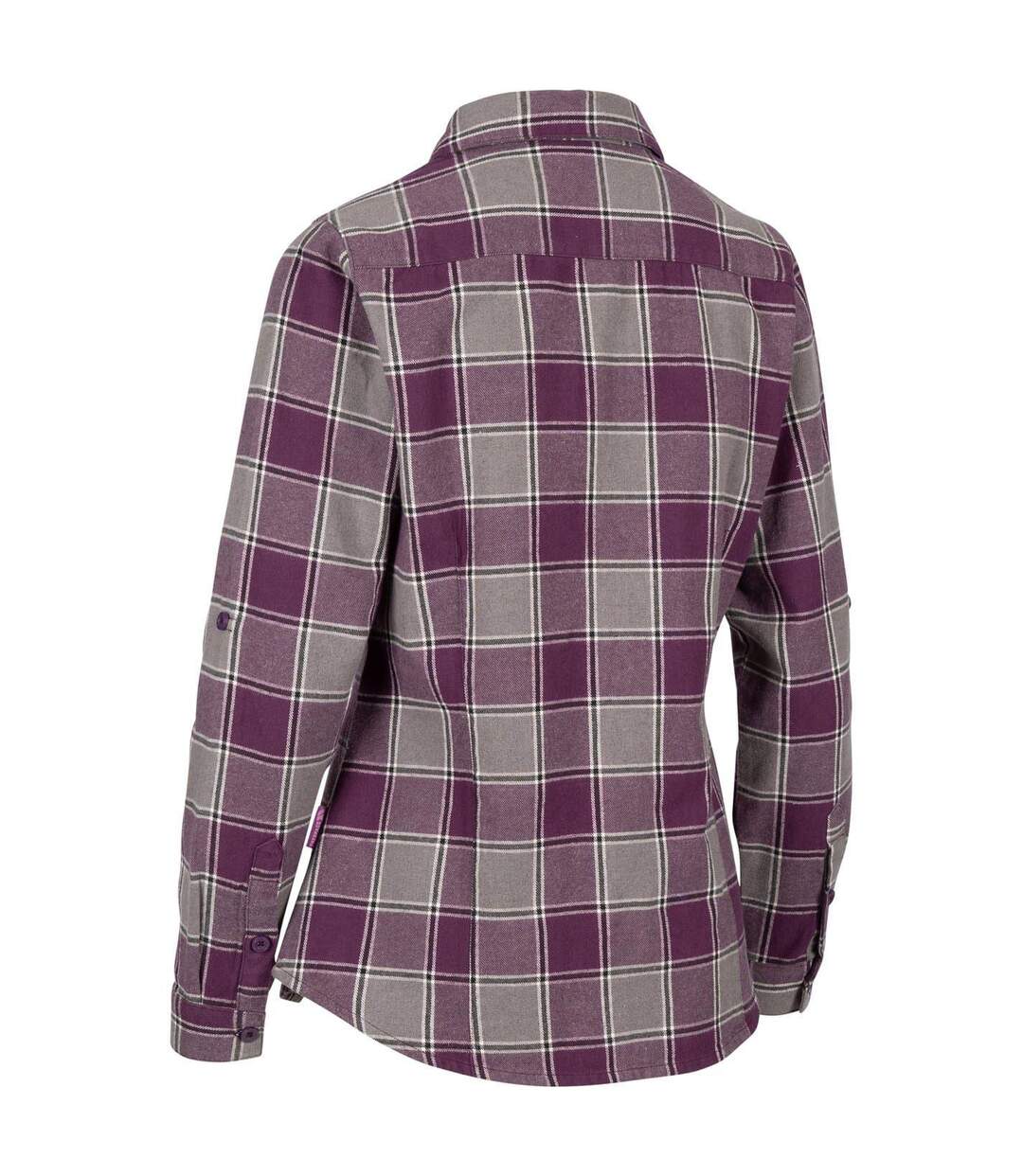 Chemise Manches Longues Motif/style À Carreaux Mindy Femme Mauve Foncé À Carreaux Trespass-2