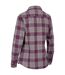 Chemise Manches Longues Motif/style À Carreaux Mindy Femme Mauve Foncé À Carreaux Trespass-2