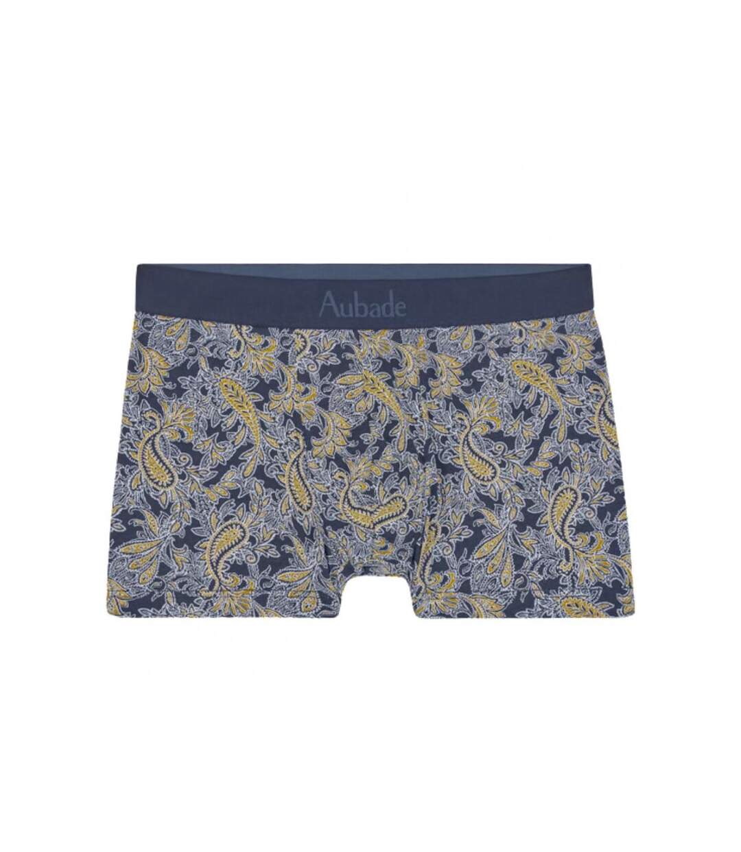 AUBADEMEN Boxer Homme Coton Modal PAIS Gris Bleu