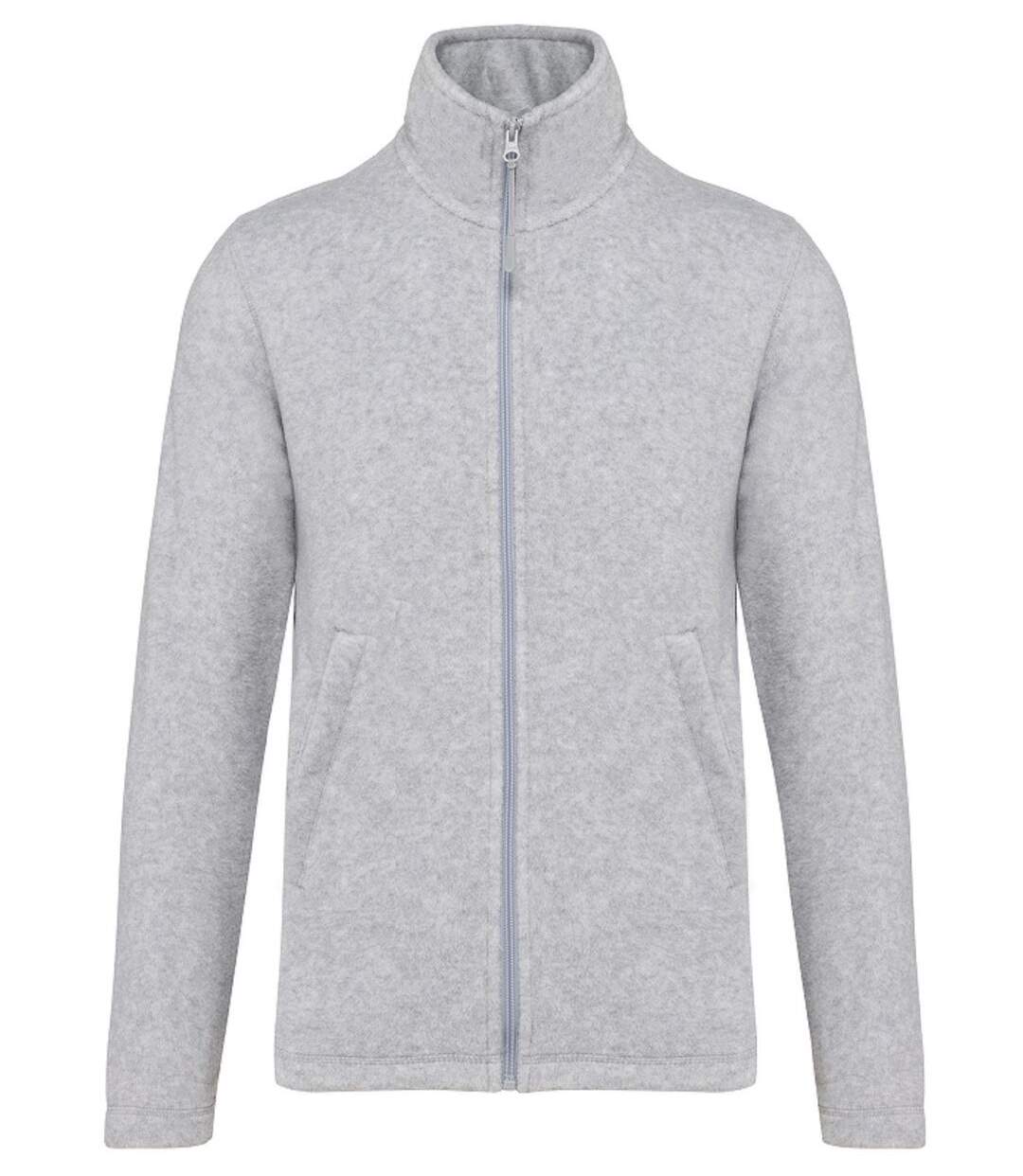 Veste micropolaire zippée - Homme - K911 - gris ash chiné