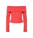 T-Shirt rouge femme pieces jazmine-1