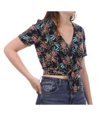 Blouse Marine à fleurs Femme Vero Moda Easy - S