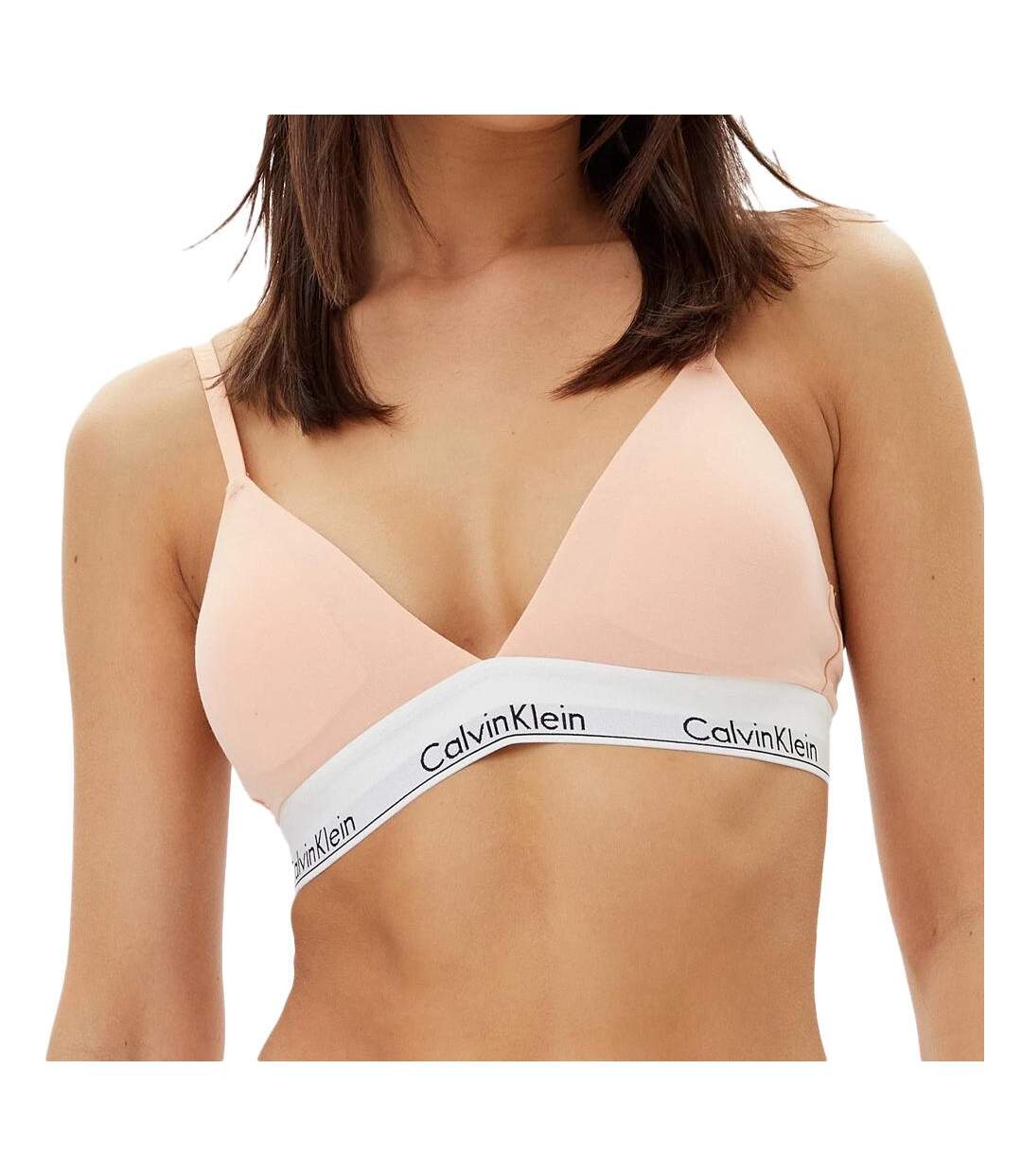 Soutien-Gorge rose femme calvin klein jeans lightly lined triang - l-1