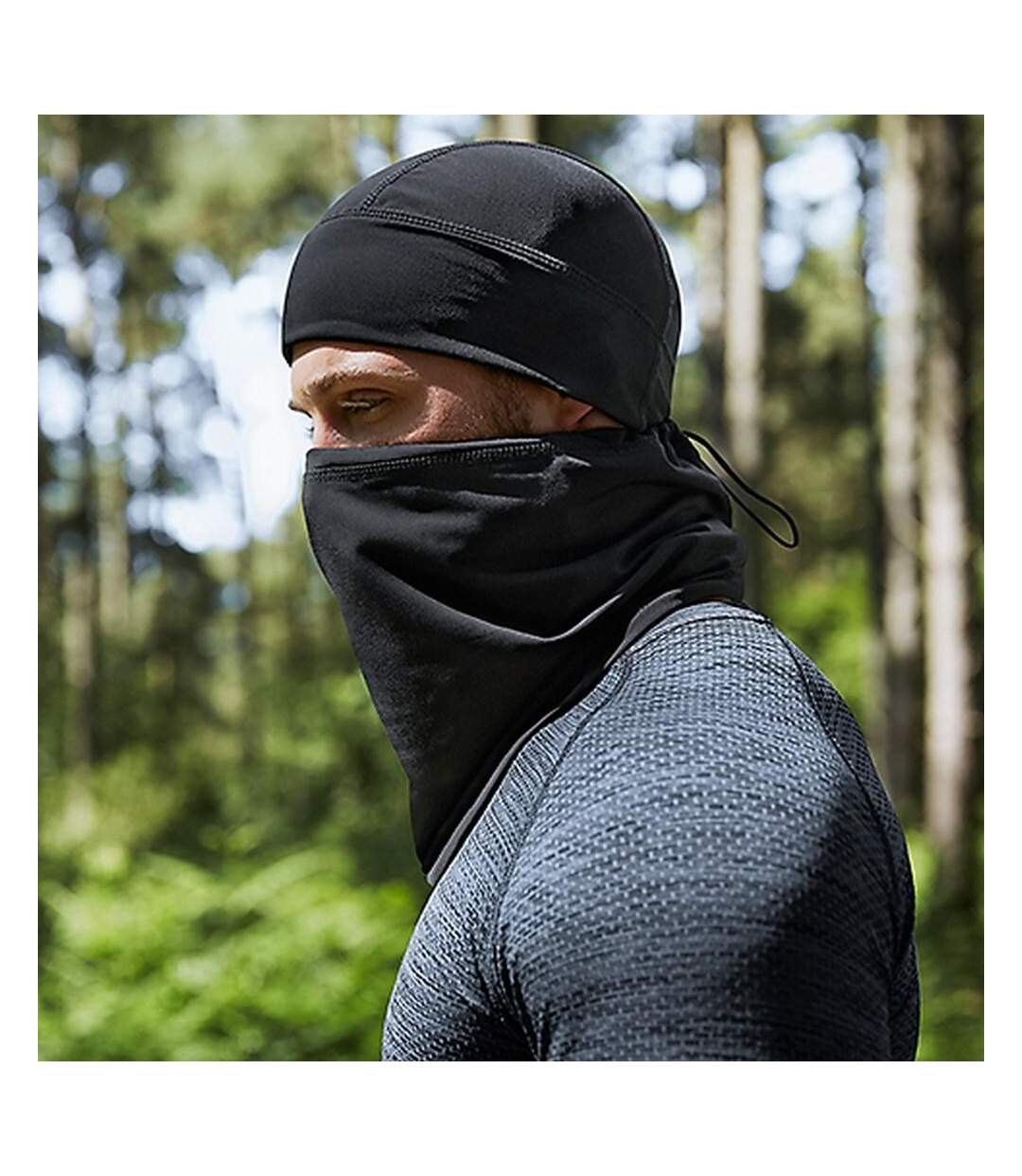 Cache-cou Sports Tech Taille Unique Noir Beechfield-1
