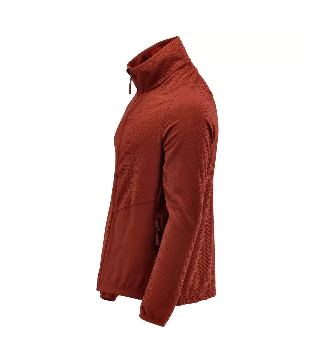 Mens Customised Patterned Fleece Jacket Autumn Red Mascot-3