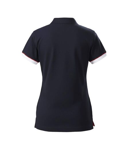 Womens/ladies Antreville Polo Shirt Navy James Harvest