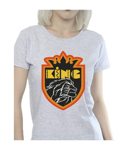 Disney - T-shirt THE LION KING CREST - Femme (Gris chiné) - UTBI25263
