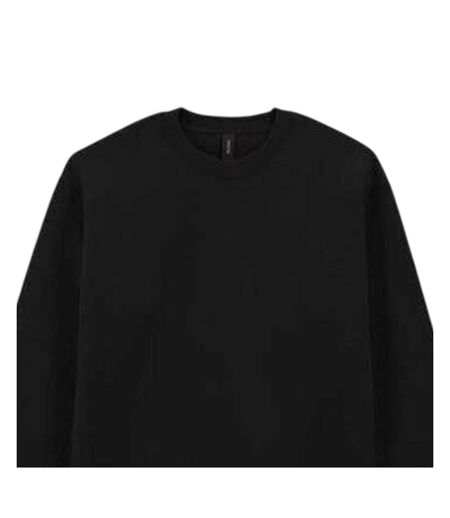 Mens Hammer Maxweight Crew Neck Sweatshirt Pitch Black Gildan