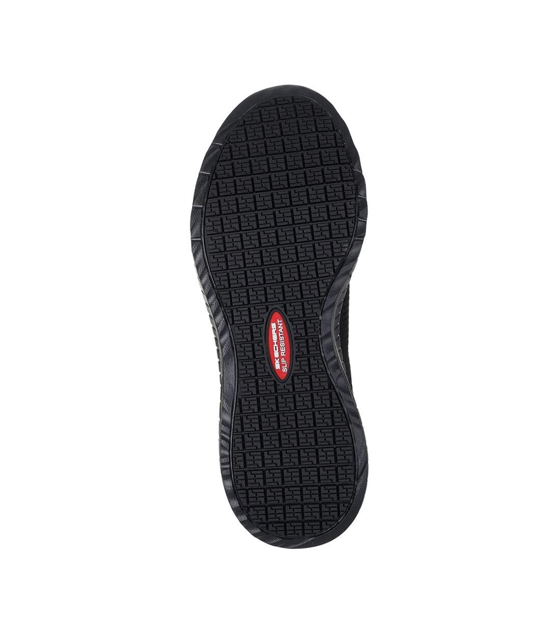Womens/ladies Squad Chaos Occupational Shoes Black Skechers-4