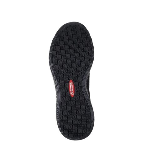 Womens/ladies Squad Chaos Occupational Shoes Black Skechers