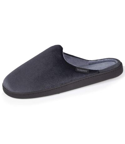 Isotoner Chaussons Mules homme velours ultra doux