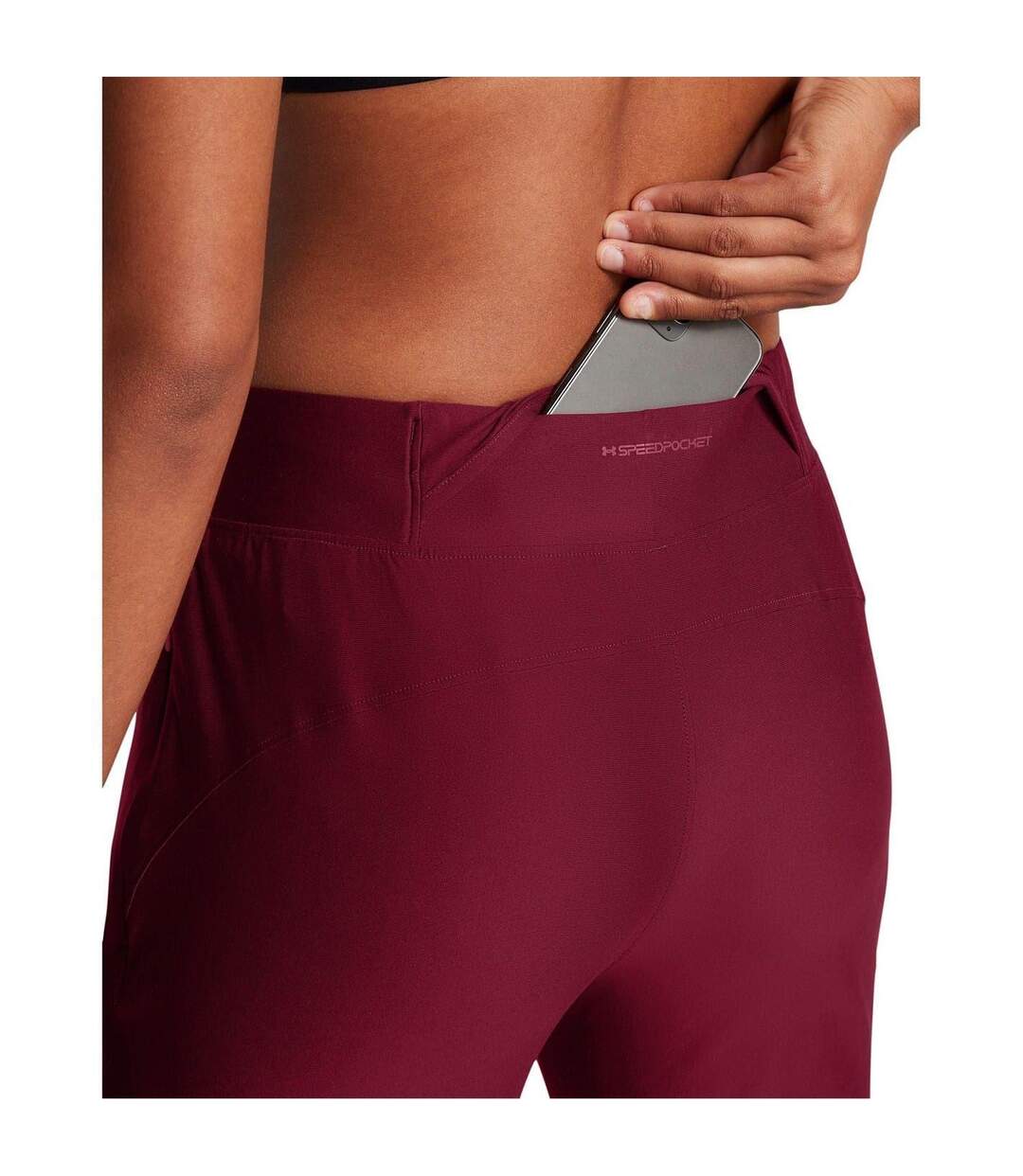 Womens/ladies Qualifier Elite Tracksuit Bottoms Red Under Armour-3