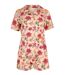 Pyjama short chemise manches courtes Flowers Lisca Cheek