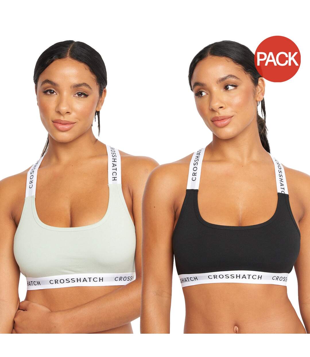 Brassières sophea femme gris / noir Crosshatch-1
