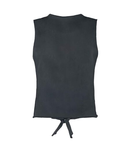 Womens/ladies Logo Nine Inch Nails Sleeveless Tank Top Charcoal Amplified