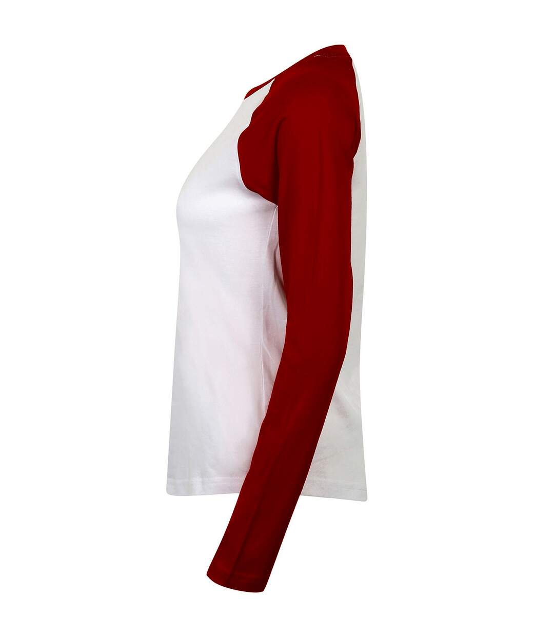 T-shirt femme blanc / rouge Skinni Fit