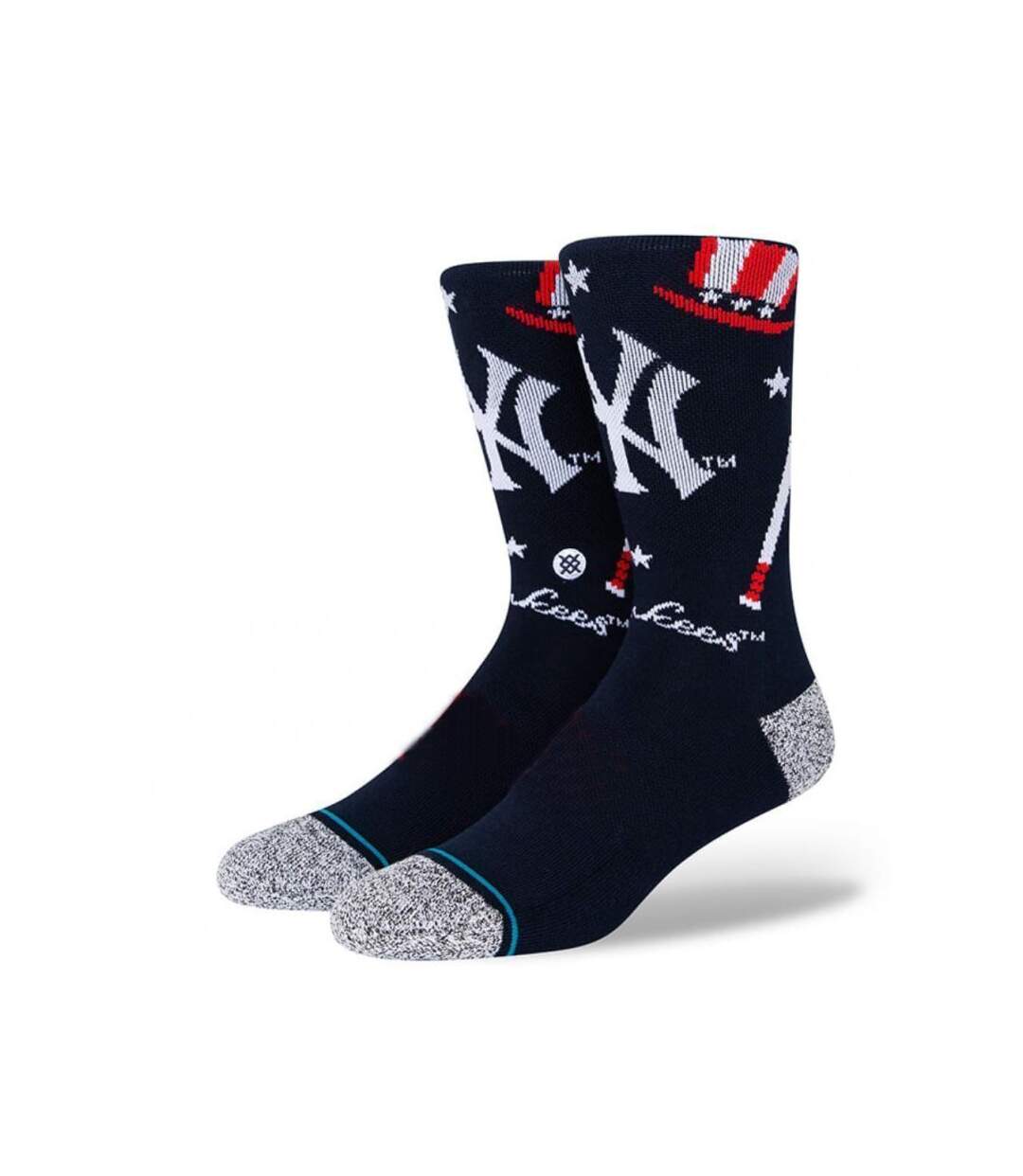 STANCE Chaussettes Homme Coton NY Y LANDMARK Noir Rouge MLB-1