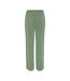 Pantalon fluide plissé vert femme pieces pammi-2