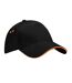 Casquette Ultimate Adulte Noir Orange Beechfield-2