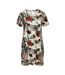 Robe T-shirt Motif/style Protéa Jacqueline Femme Blanc Neige CCDK Copenhagen-2