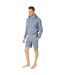 Ensemble haut et short homme bleu RIPT Essentials-3