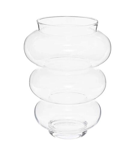 Vase Double en Verre Matali 36cm Vert