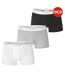 Pack Of 3  Mens Boxer Briefs  Black Grey White DSquared2-1