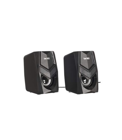 Lot de 2 Enceintes à Led Gamer 12cm Noir