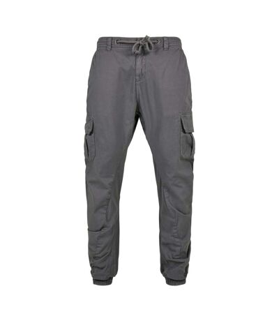 Mens Plain Cargo Trousers Dark Shadow Urban Classics
