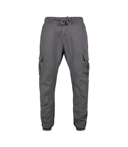 Mens Plain Cargo Trousers Dark Shadow Urban Classics