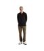 Polo Manches Longues Homme Noir Farah-1