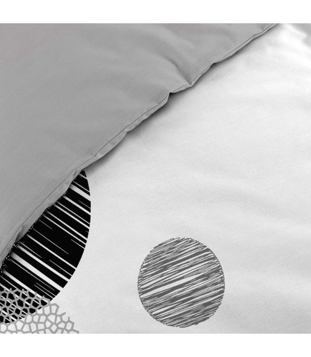 Parure de Lit 3 Pièces Stormi 240x220cm Noir-5