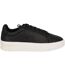 Womens/ladies Firenze Glitter Chunky Sole Trainers Glitter Black Loyalti-1
