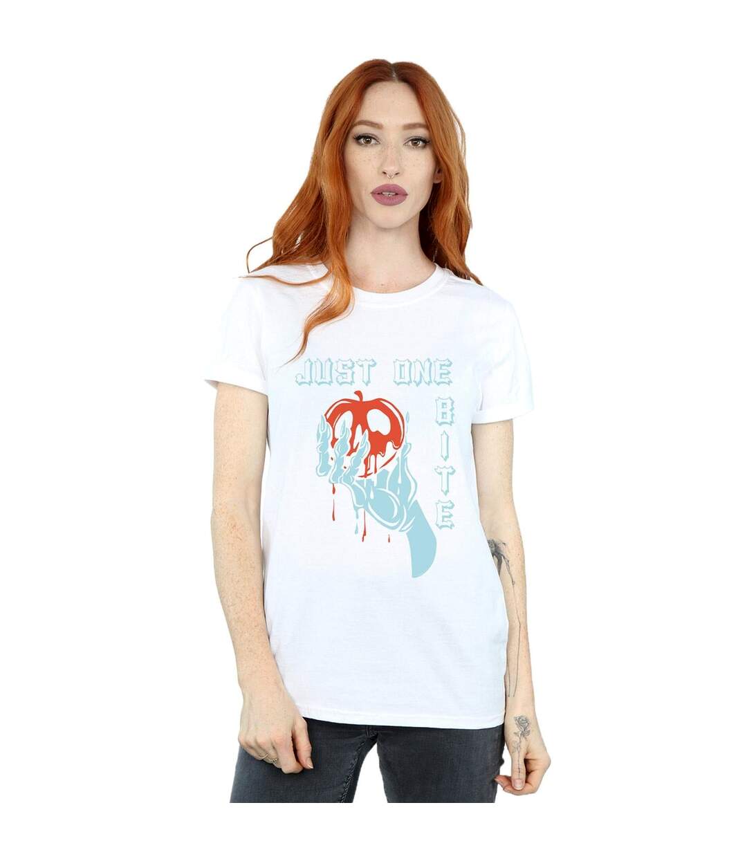 Disney Femmes/Les femmes Just One Bite - T-shirt boyfriend en coton (Blanc) - UTBI49232-2
