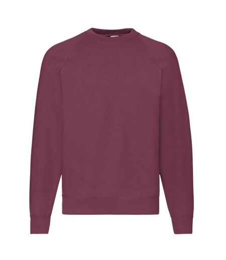 Mens premium set-in sweatshirt burgundy Fruit of the Loom