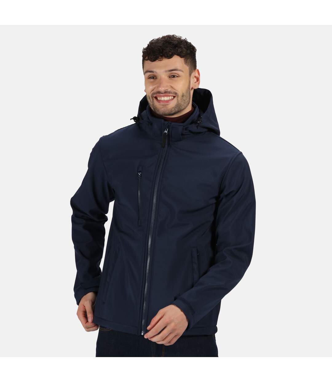 Regatta Mens Venturer 3 Layer Membrane Soft Shell Jacket (Navy) - UTRG5717-3