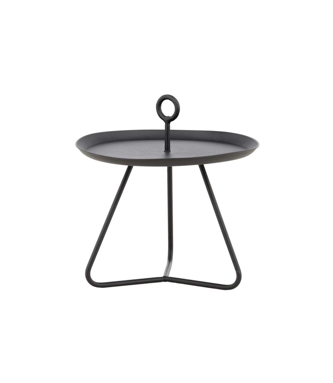Table d'Appoint de Jardin Pamplona 40cm Noir-1
