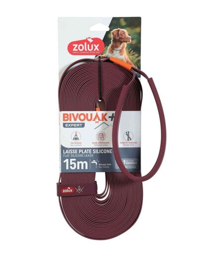 Longe plate en silicone rouge Bivouak 15 m