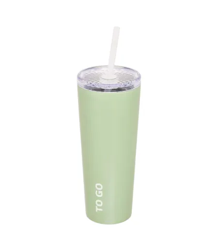 Gobelet Isotherme Avec Paille To Go 0,7L Vert
