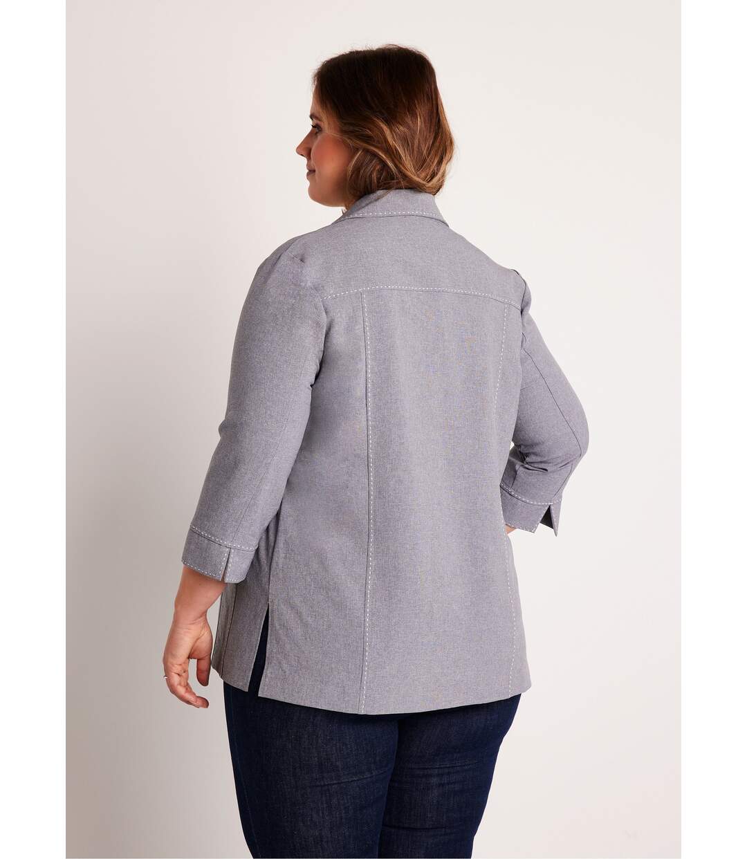 Veste longue boutonnée-2