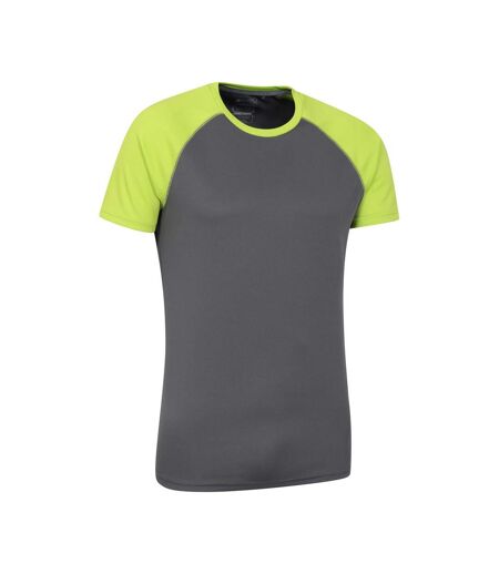Mens Endurance Isocool T-shirt Lime Punch Mountain Warehouse