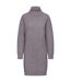 Robe Pull Unie Col Roulé Mattia Femme Gris Chiné Trespass-2