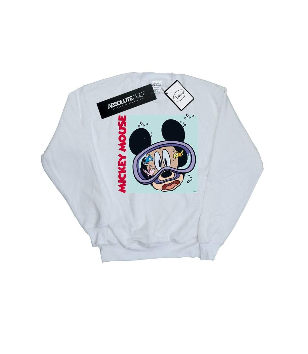 Disney Sweatshirt sous l'eau Mickey Mouse Womens/Ladies (Blanc) - UTBI27186-1